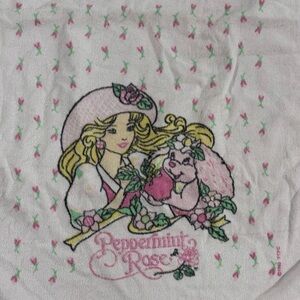 Peppermint Rose Towel 90s vintage rare